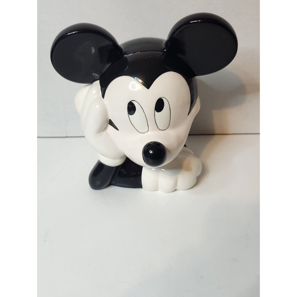 Disney Mickey Mouse Head in Hand Cookie Jar Zak Designs